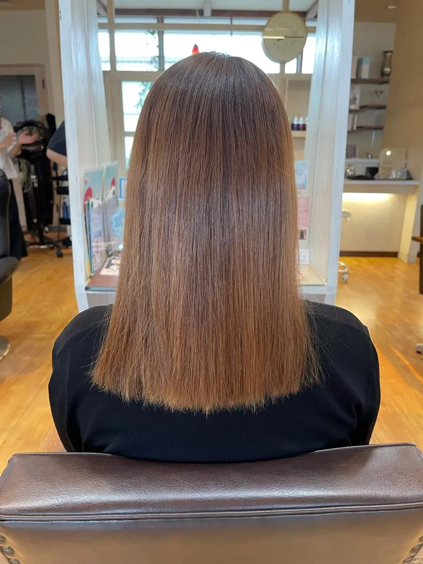 セミロング 縮毛矯正 トリートメント 梶谷 和希のヘアスタイル