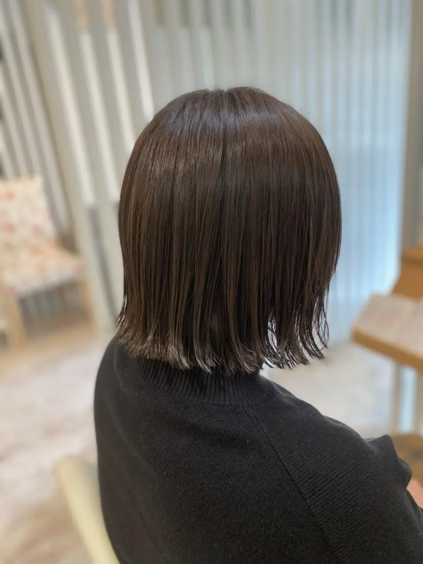 ミディアム カラー ブリーチ ケアブリーチ 透明感カラー ダブルカラー イヤリングカラー 酸性ストレート/ブリ ーチなしWカラー河本のヘアスタイル