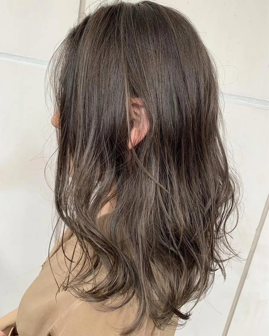 セミロング カラー カット ヘアカラー トリートメント 髪質改善will hairdesignのヘアスタイル
