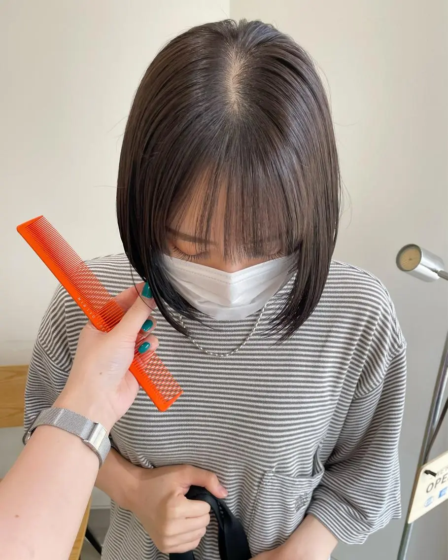 ミディアム カラー 透明感カラー mir MIYUのヘアスタイル