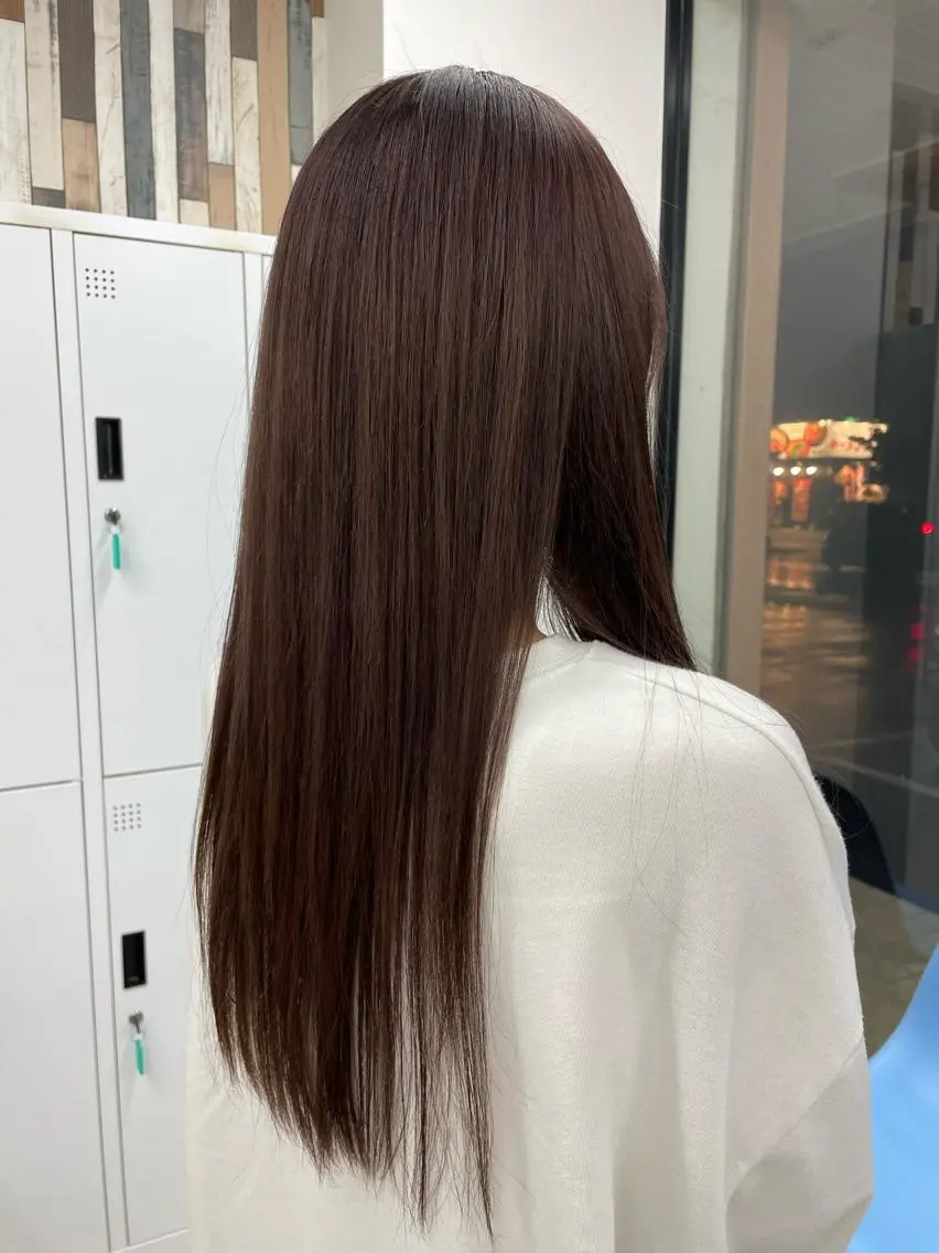 ロング 清水 玲奈のヘアスタイル