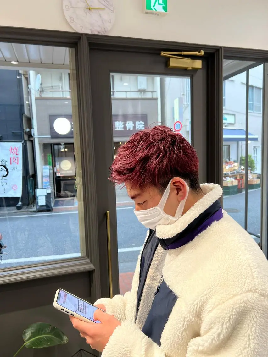 ショート カラー パーマ ヘアアレンジ メンズ キッズ 🌿ダブルカラー/ 明大前/中村渓太のヘアスタイル