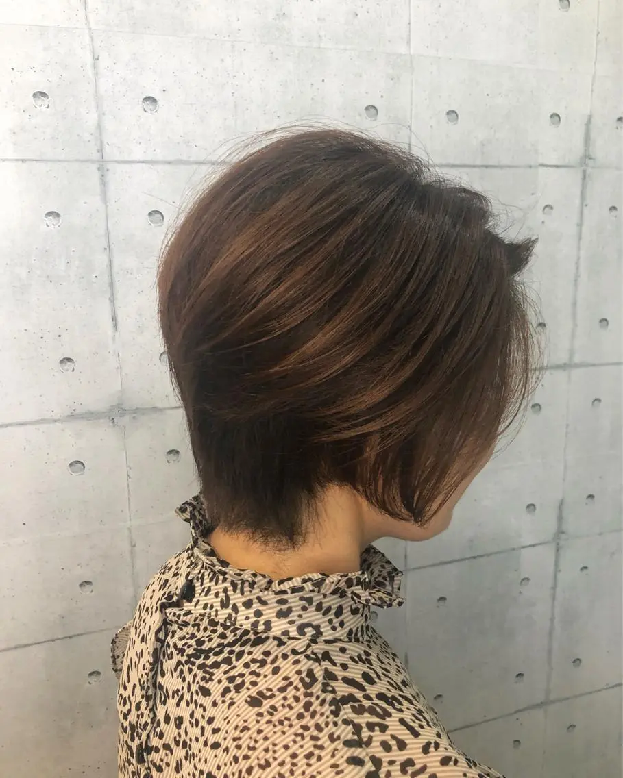 ショート カラー カット ヘアカラー トリートメント 金沢 広美のヘアスタイル