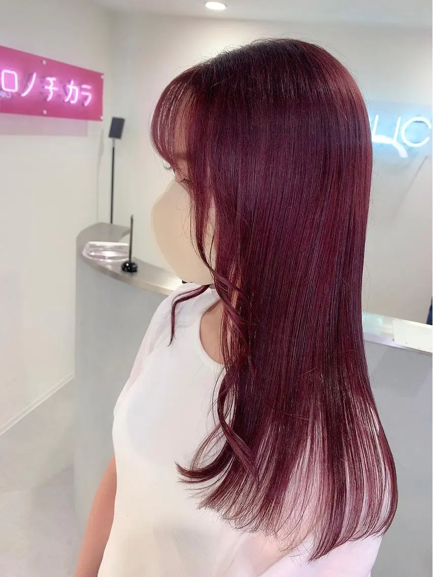 ロング トリートメント ヘアカラー ハイトーン特化サロン 💎MOCA💎のヘアスタイル