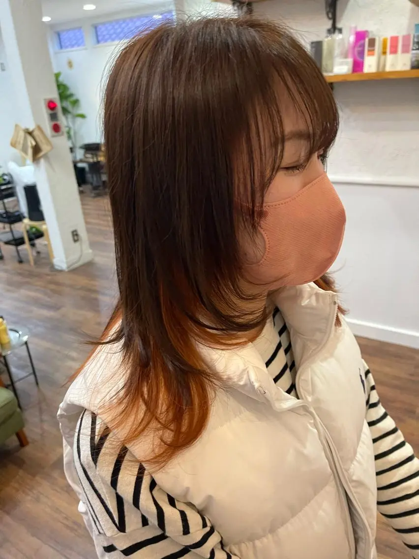 ミディアム ヘアカラー トリートメント 関根 沙季のヘアスタイル