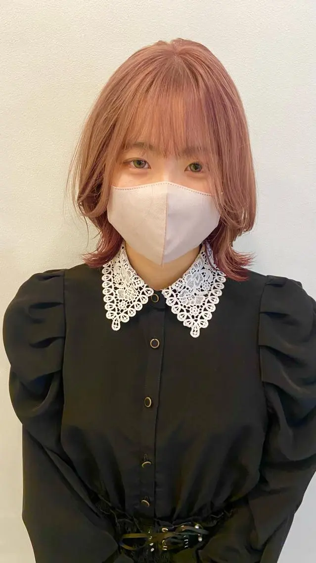 ミディアム カラー バレイヤージュ ベージュカラー ブリーチ 抜きっぱなしブロンド ブロンド 札幌ブリーチカラー/ ダブルカラー/ドイのヘアスタイル