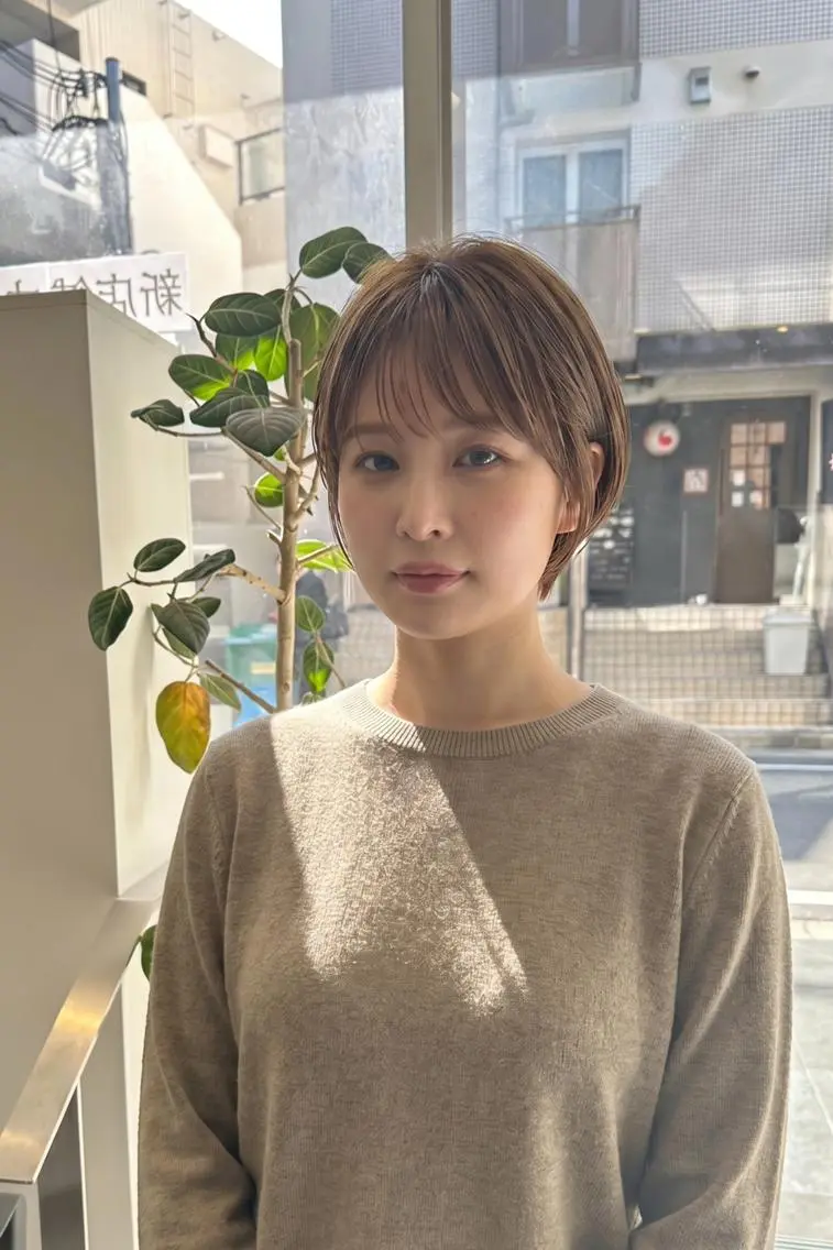 ショート tre.甲子園口店/ レイヤーカットのヘアスタイル