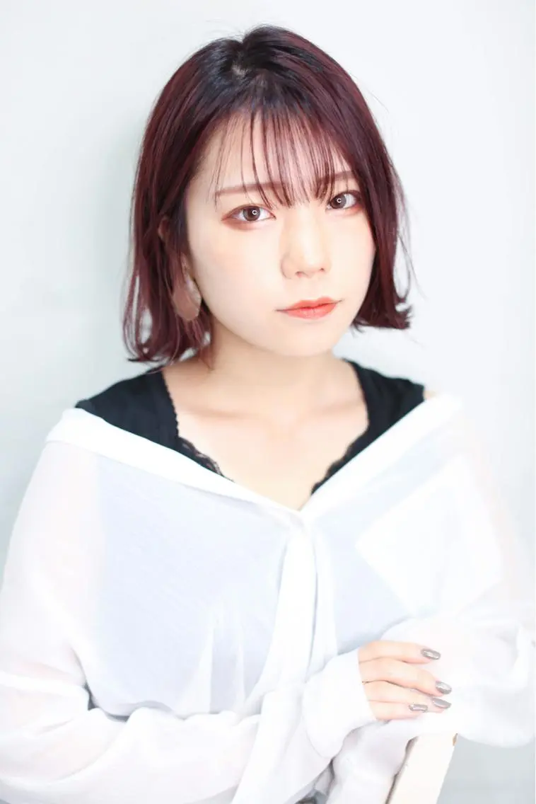 ショート カラー 切りっぱなしボブ イルミナカラー ボブ カット ヘアカラー トリートメント 千葉 郁也のヘアスタイル