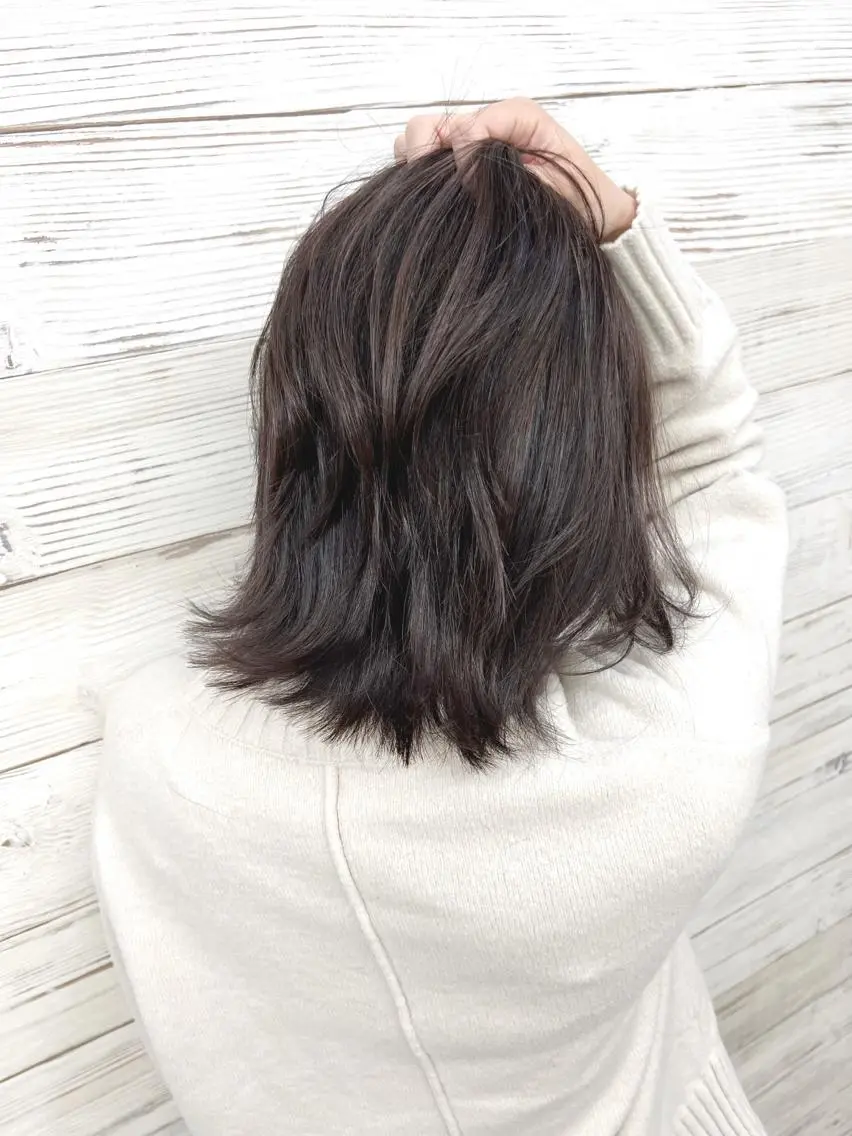セミロング カラー ヘアアレンジ 成人式 セミロングパーマ トリートメント ウルフカット カット ヘアカラー トリートメント 枝毛カット&髪質改善 満足NO.1岡しゃんのヘアスタイル