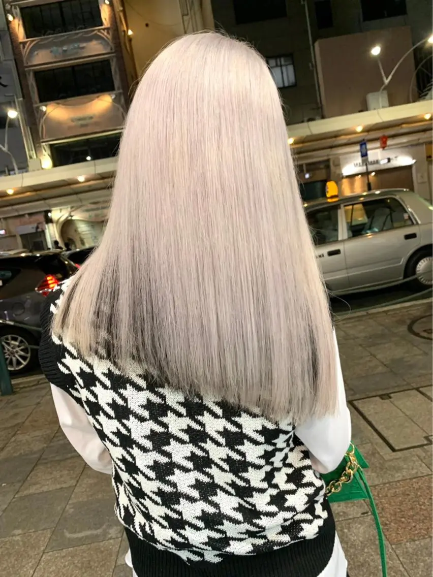 ロング ヘアカラー トリートメント FABLE HAIR ファブル難波・心斎橋のヘアスタイル