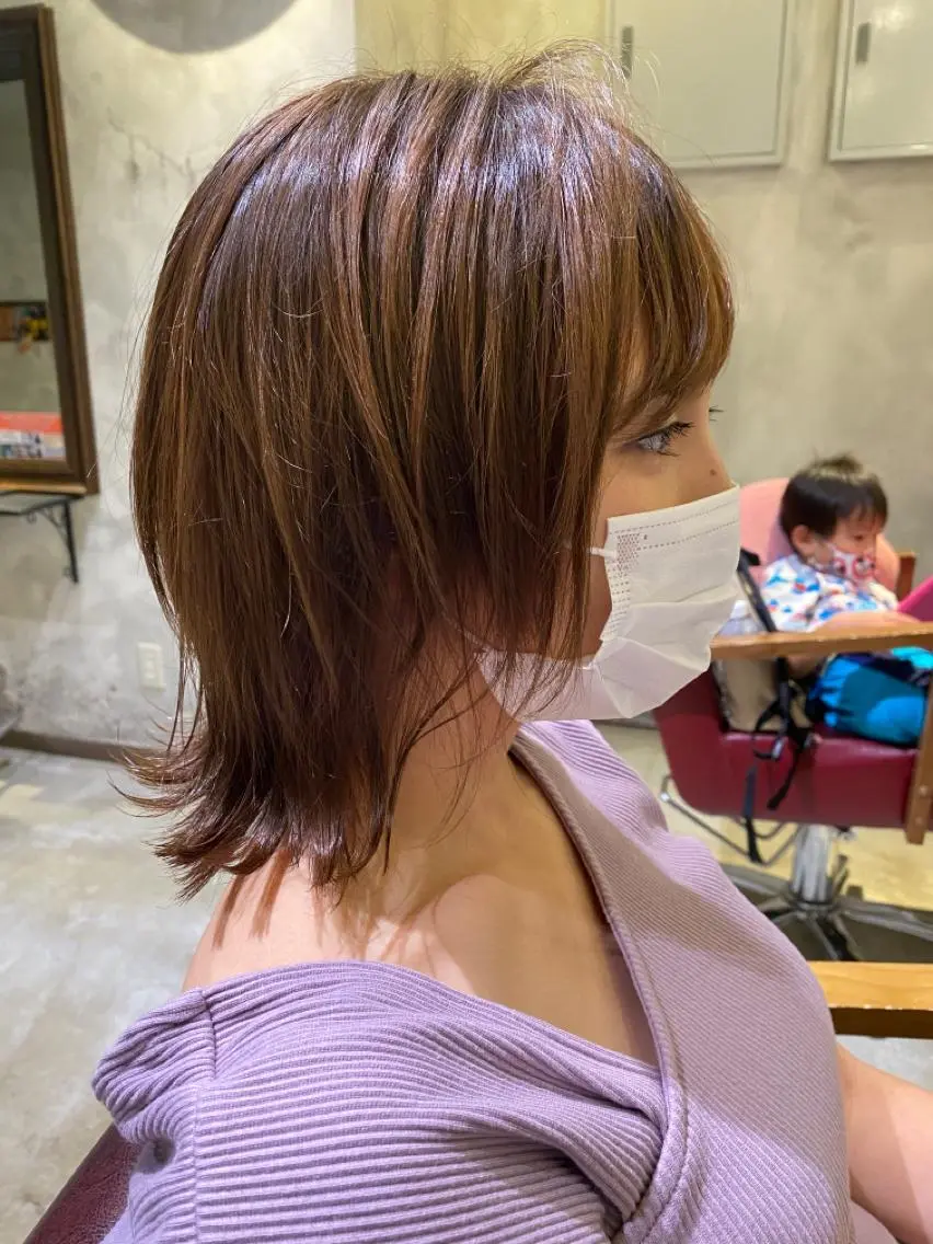 ミディアム ボブ くびれヘア 松村 崇弘のヘアスタイル