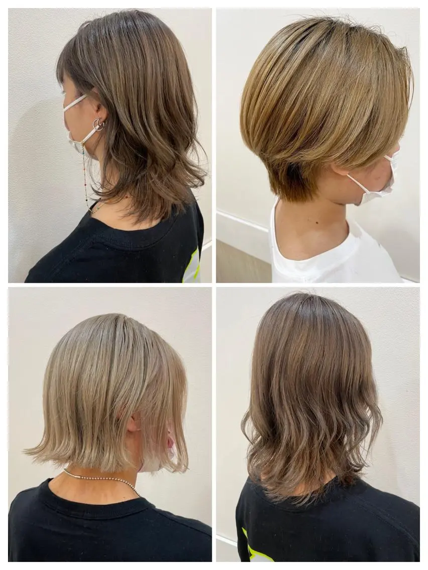 ショート カラー ベージュカラー ダブルカラー ヘアカラー トータルビューティー K:R鶴川のヘアスタイル