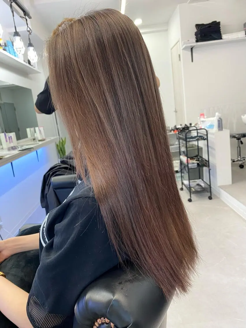 ロング カラー 桜木町駅徒歩5分 ハイライト横浜No1のヘアスタイル