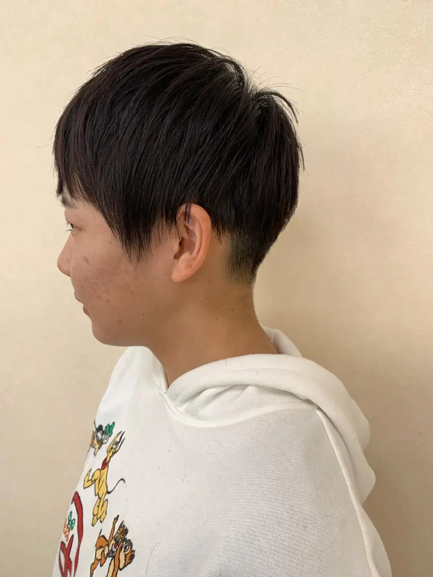 ショート 切りっぱなしボブ ショートボブ ハンサムショート ベリーショート ボブ カット トリートメント 初めてのショート お任せください✂️のヘアスタイル
