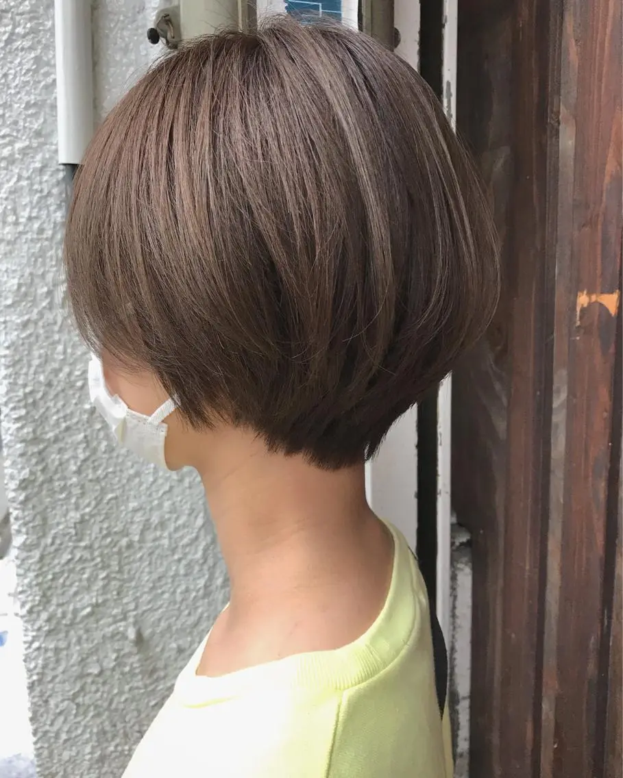 ショート カット ヘアカラー トリートメント ayane⭐️ボブ・ ショート・パーマのヘアスタイル