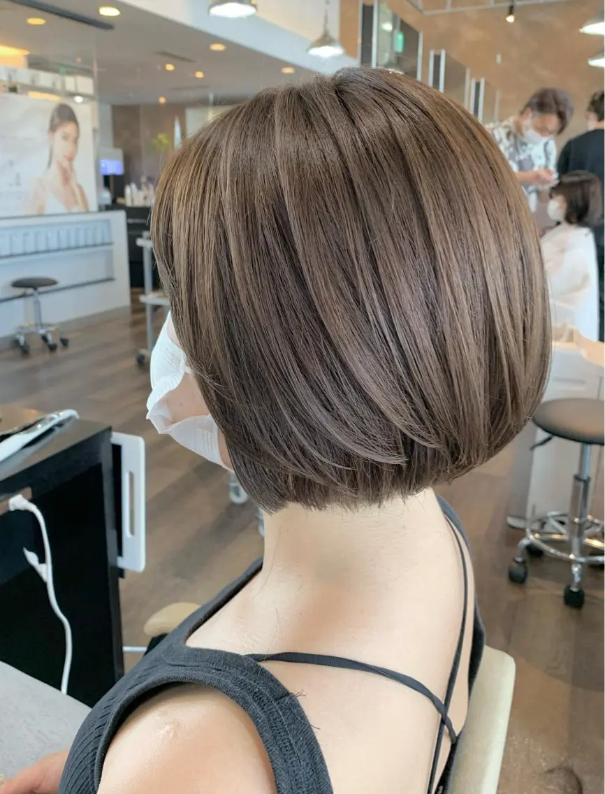 ショート カラー ショートボブ ボブ ショートヘア カット 【艶カラー】 STYLE 和泉俊希のヘアスタイル