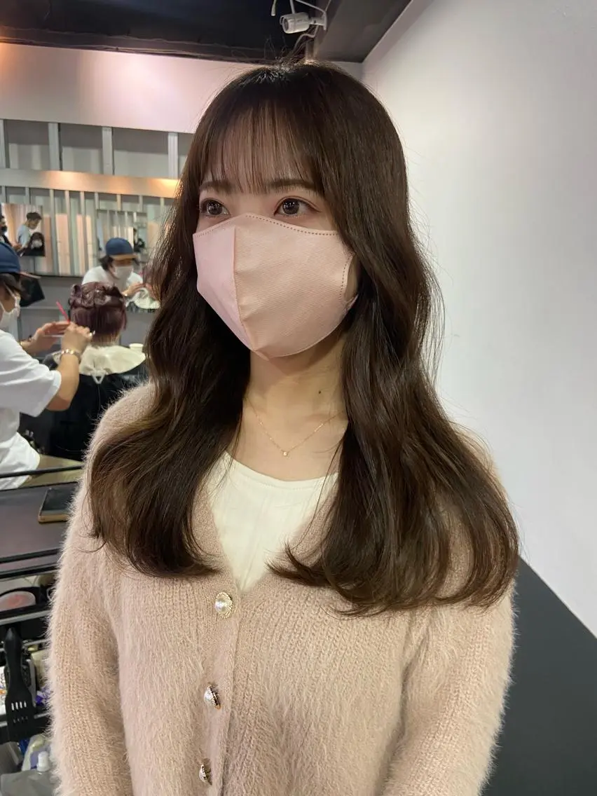 ロング カラー ヘアカラー トリートメント ヘアセット 地毛風艶カラー🌿 喜多夏海のヘアスタイル