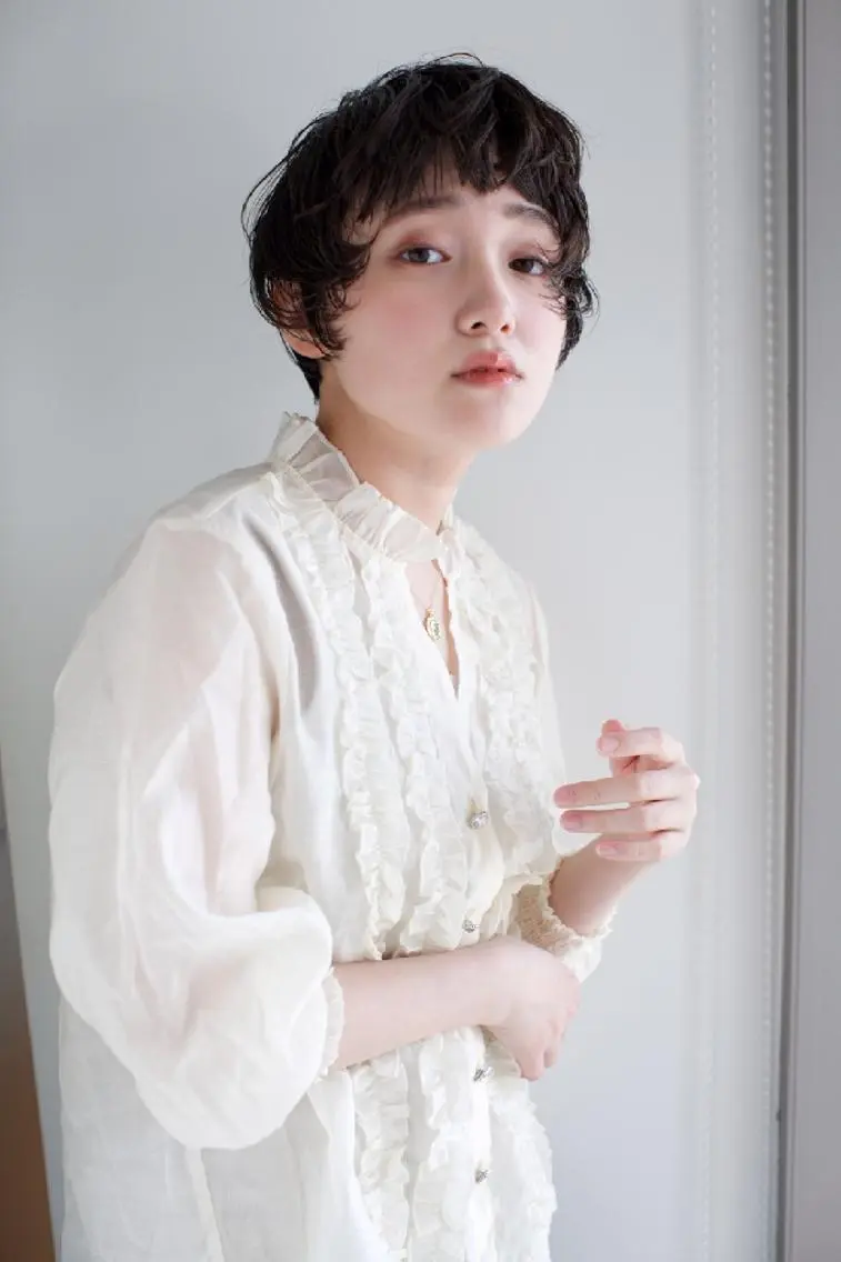 ショート パーマ ホリウチ ユキエのヘアスタイル