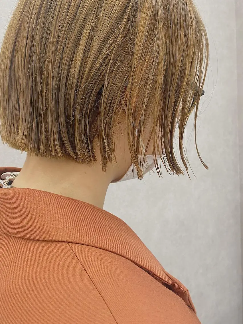 ショート カラー ヘアアレンジ ボブ カット ヘアカラー トリートメント Kawaguchi Arisaのヘアスタイル