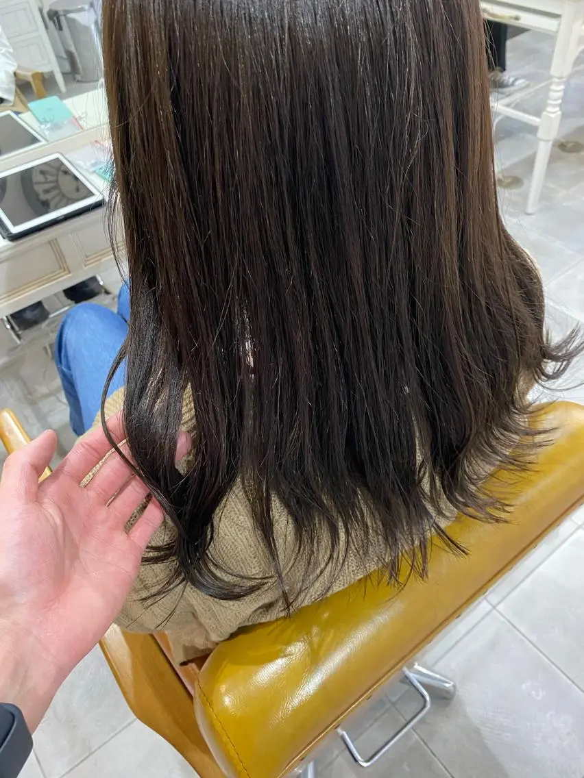 セミロング カット ヘアカラー SHIAN立川　及川 17時〜限定のヘアスタイル
