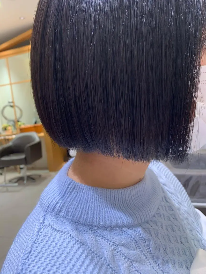 ミディアム カラー ボブ ARMONY秋山輝也 コテ巻き風パーマ特化のヘアスタイル