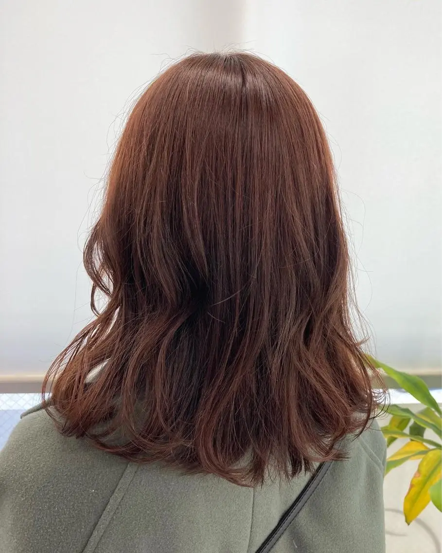 ミディアム カラー ヘアカラー Chainon 山中 拓也のヘアスタイル