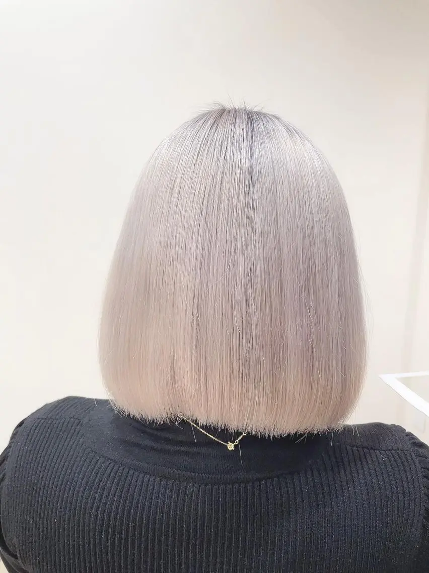 ミディアム カラー ヘアカラー トリートメント レイヤー/ハッシュ 渋谷/サッタのヘアスタイル