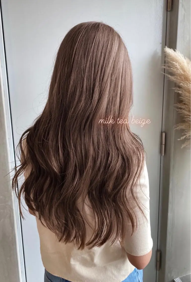 ロング カラー PINQ ピンクのヘアスタイル