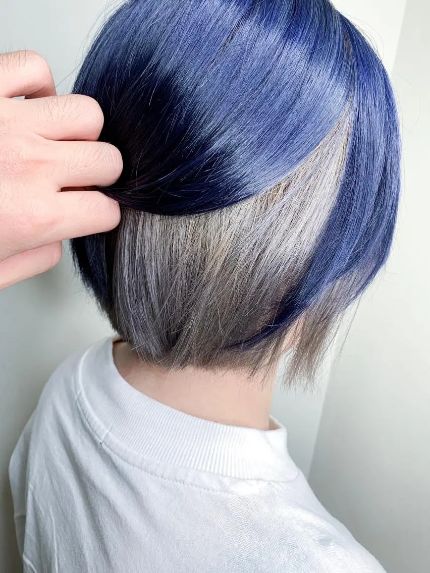 セミロング カラー パーマ ヘアアレンジ メンズ キッズ ネイル マツエク・マツパ 学生(メンズ向け) 学生 ヘアカラー 新宿駅近♡友達とOK 🦋W -ワット -のヘアスタイル
