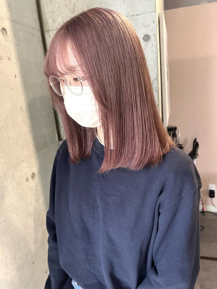 ミディアム カラー バレイヤージュ ブリーチ ケアブリーチ ハイライトカラー インナーカラー カット ヘアカラー トリートメント lani ブリーチ /ダブルカラーのヘアスタイル