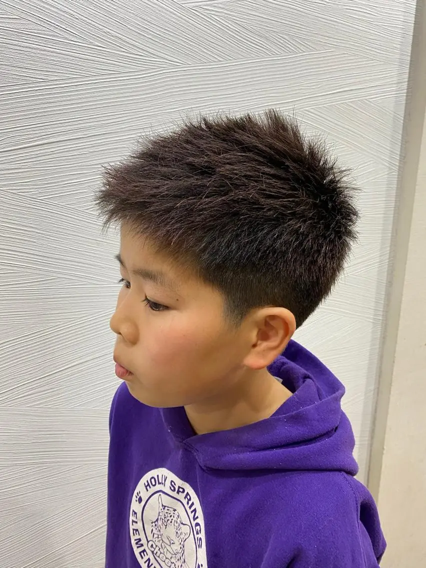 ショート メンズ キッズ 堀 広夢のヘアスタイル