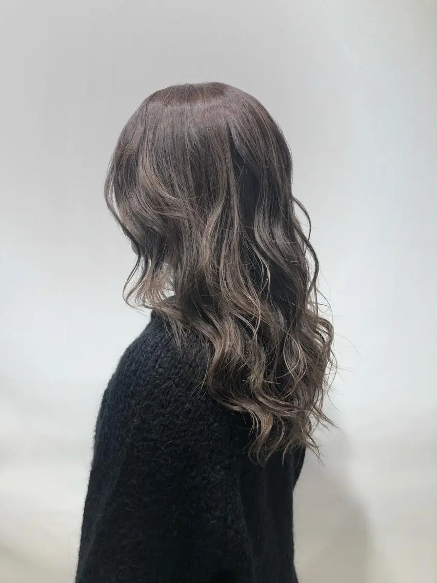 セミロング カラー 中野 竜介のヘアスタイル