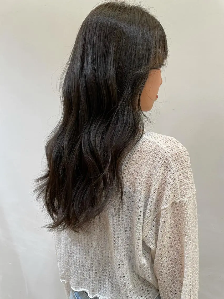 ロング カラー アッシュ ブラウンカラー 🍊mai🍊 似合わせスタイル🌿のヘアスタイル