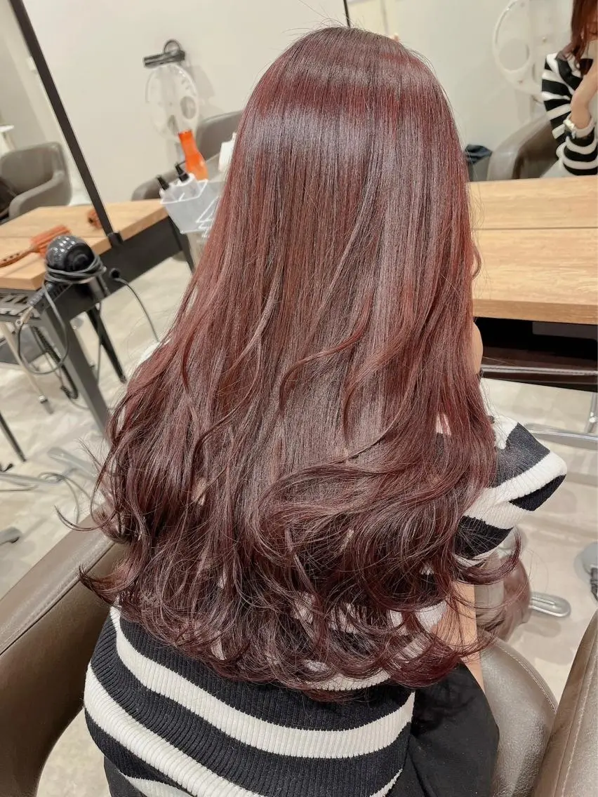 セミロング ピンクラベンダー 浅井 大雅のヘアスタイル