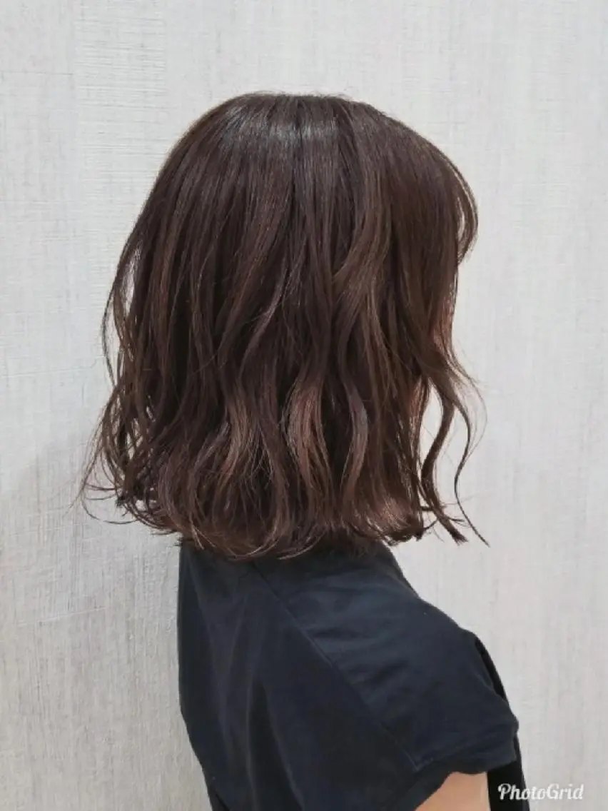 ミディアム ボブ レイヤー×艶髪特化 代表 西村功平のヘアスタイル