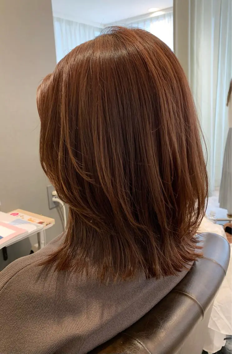 ミディアム カラー i'll 未空のヘアスタイル