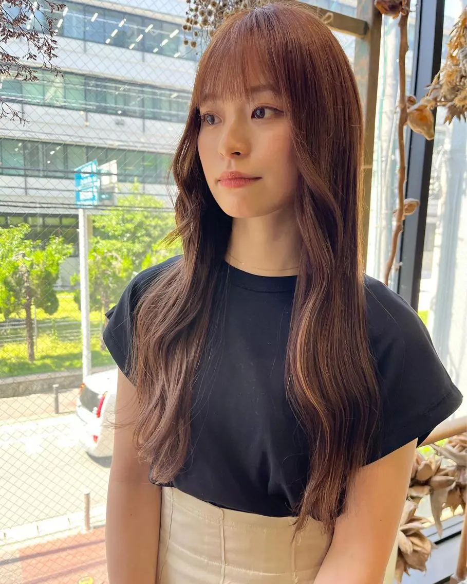 ミディアム カラー カット ヘアカラー トリートメント エクステ 松尾太樹 【pia】福岡美容室のヘアスタイル