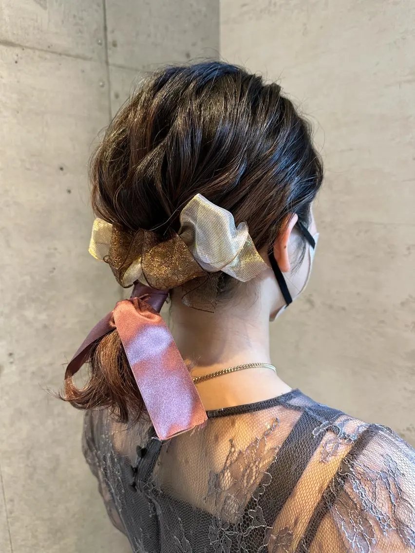 セミロング ヘアアレンジ 🎀ヘアセット/艶髪 /はやしほのか🎀のヘアスタイル