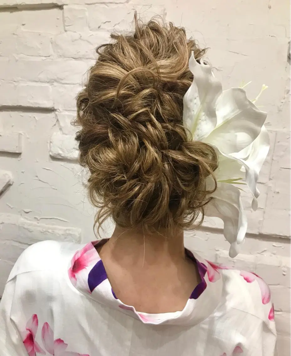 ロング 着付け まつパ・ヘアセット ♡Chinami♡のマツエク・マツパデザイン