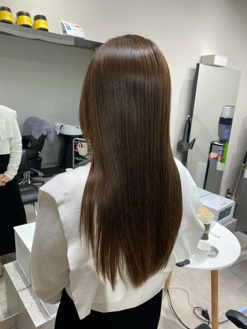 ミディアム 【体験】韓国 メイク&ヘア天神のヘアスタイル