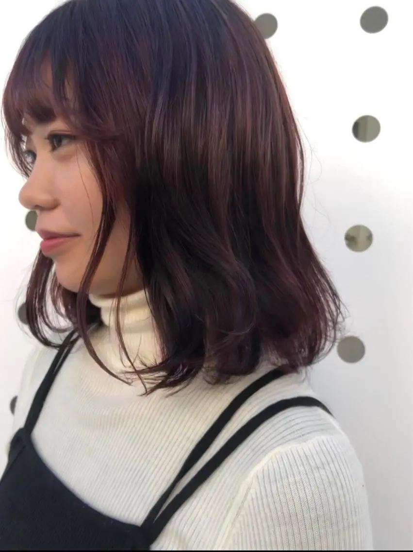 ミディアム カラー eri kinjoのヘアスタイル