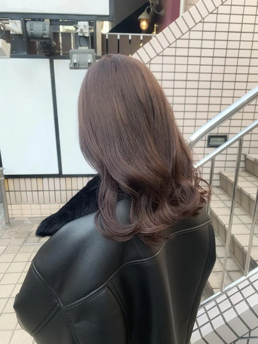 ミディアム カラー ヘアアレンジ 🍒暖色✖️レイヤー /Haruna🍒のヘアスタイル