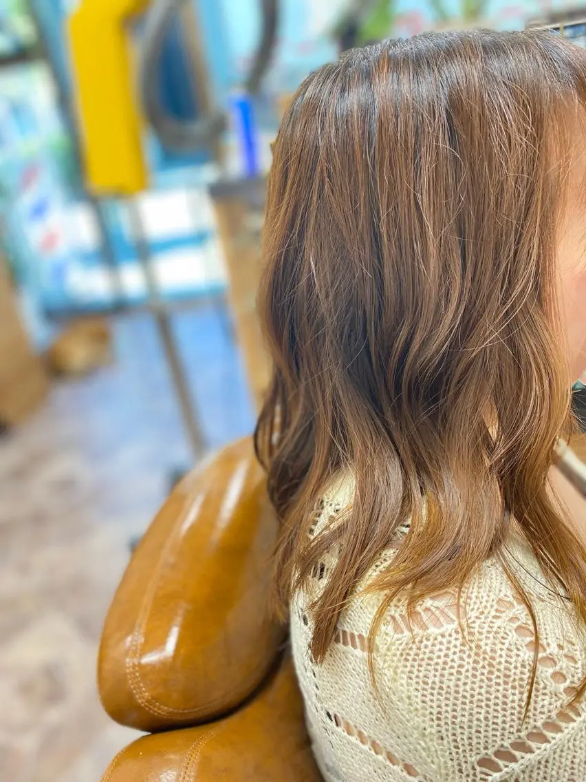 セミロング カット ヘアカラー トリートメント 後藤 征信のヘアスタイル