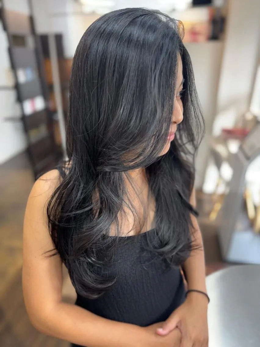 ロング レイヤーカット カット トリートメント 美髪育成salon 髪質改善 FORMAのヘアスタイル