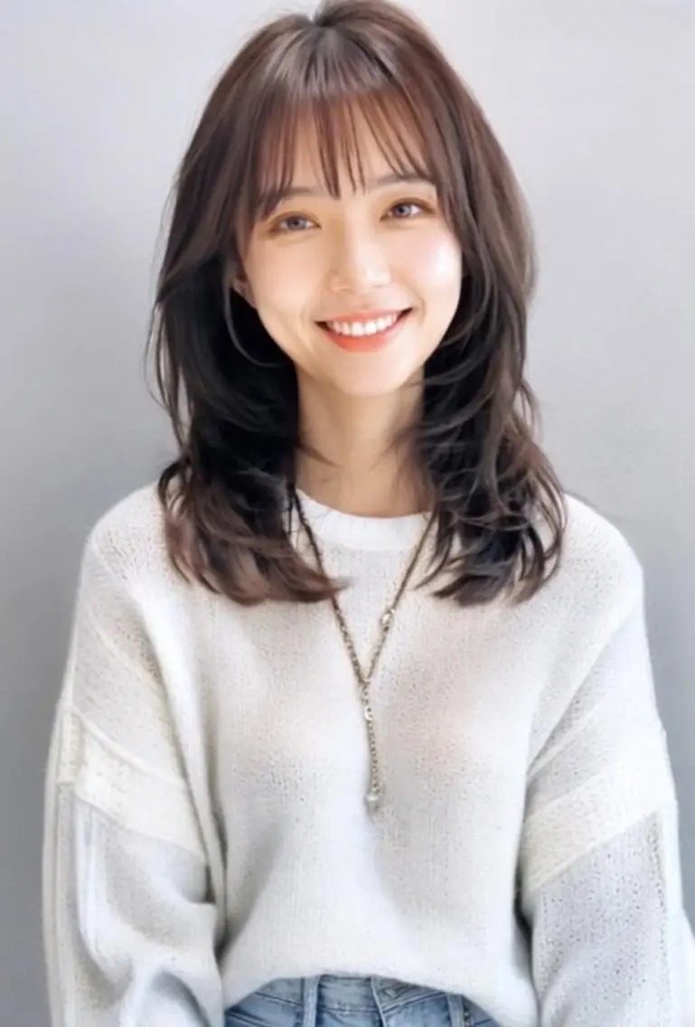セミロング innocent 青葉台駅桜台公園前店のヘアスタイル