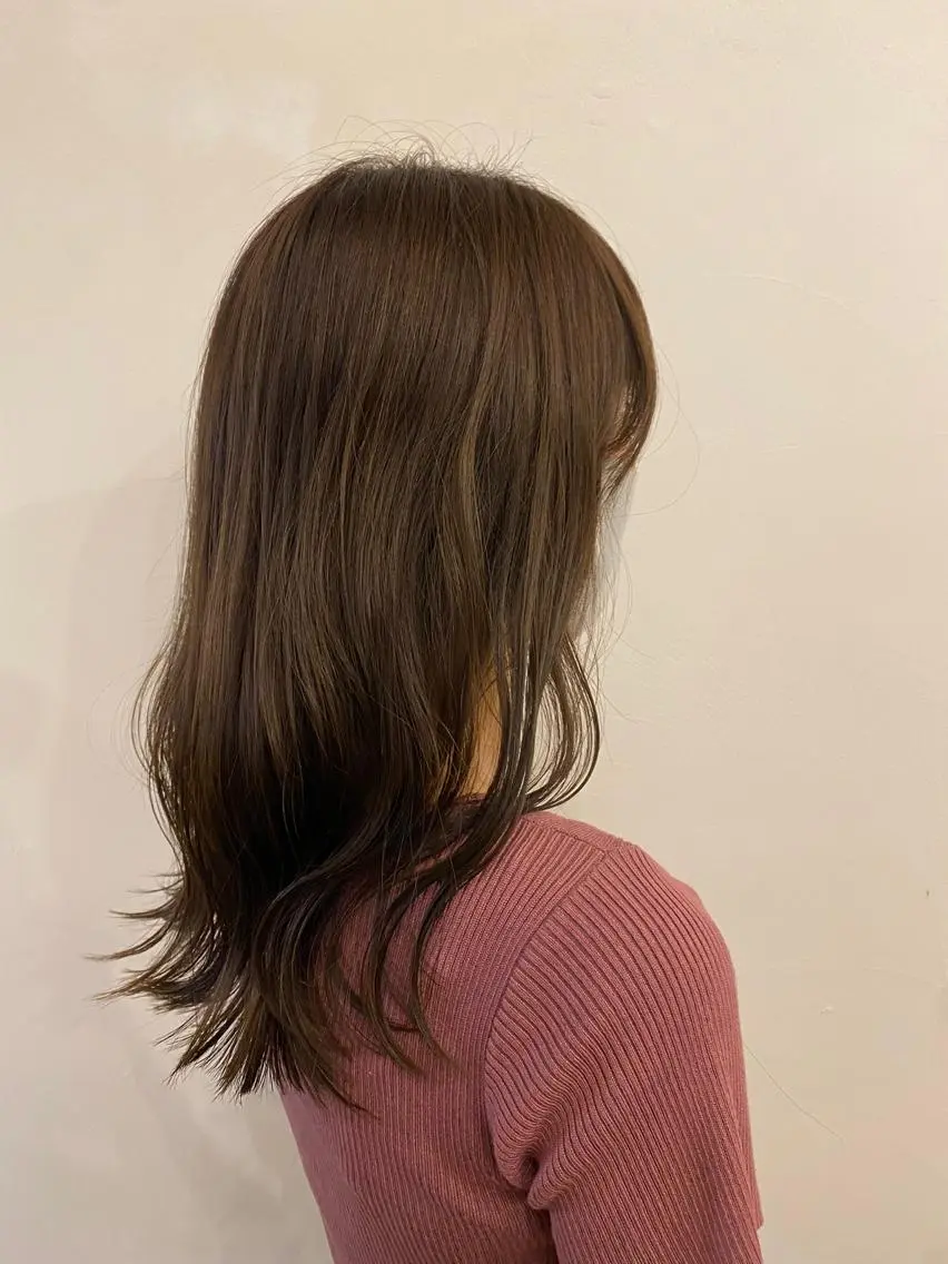 ミディアム 小顔カット 🌿リョウカのヘアスタイル