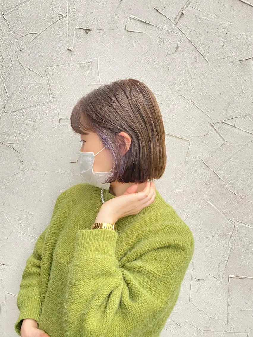 ミディアム カラー ヘアアレンジ イヤリングカラー ✨前田 優・2拠点✨ ✨恵比寿・札幌店✨のヘアスタイル