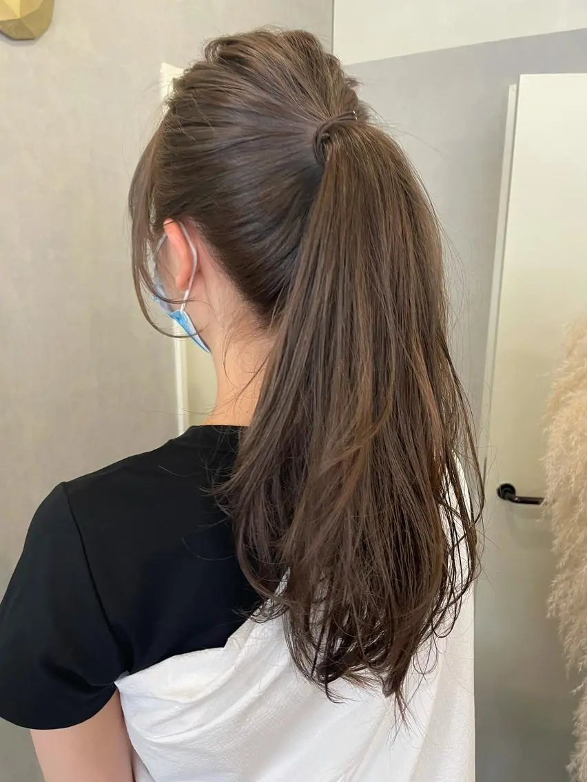 ロング カラー ベージュカラー ダブルカラー はるか 💐 お悩み改善美容師のヘアスタイル