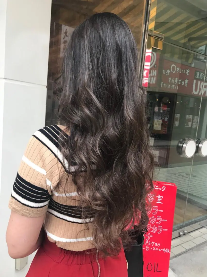 セミロング カラー アッシュ ベージュカラー 🫟Blanco🫟 Color&Careのヘアスタイル