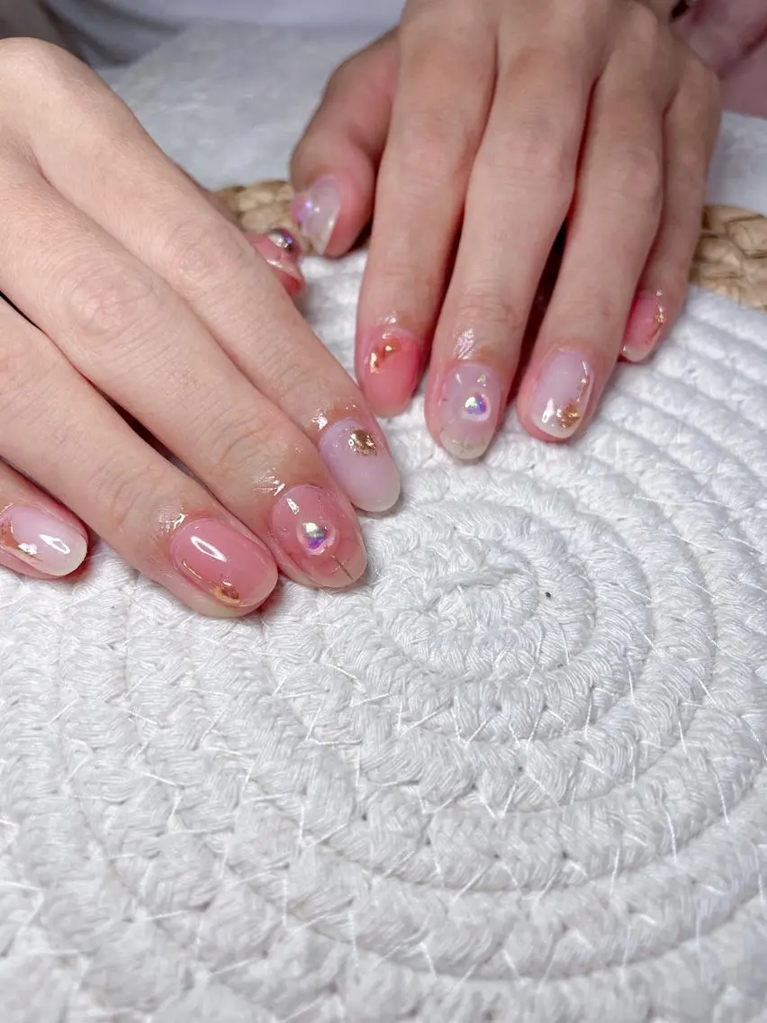 ネイル ハンドネイル M 🌷Nail 長さだし専門店のネイルデザイン